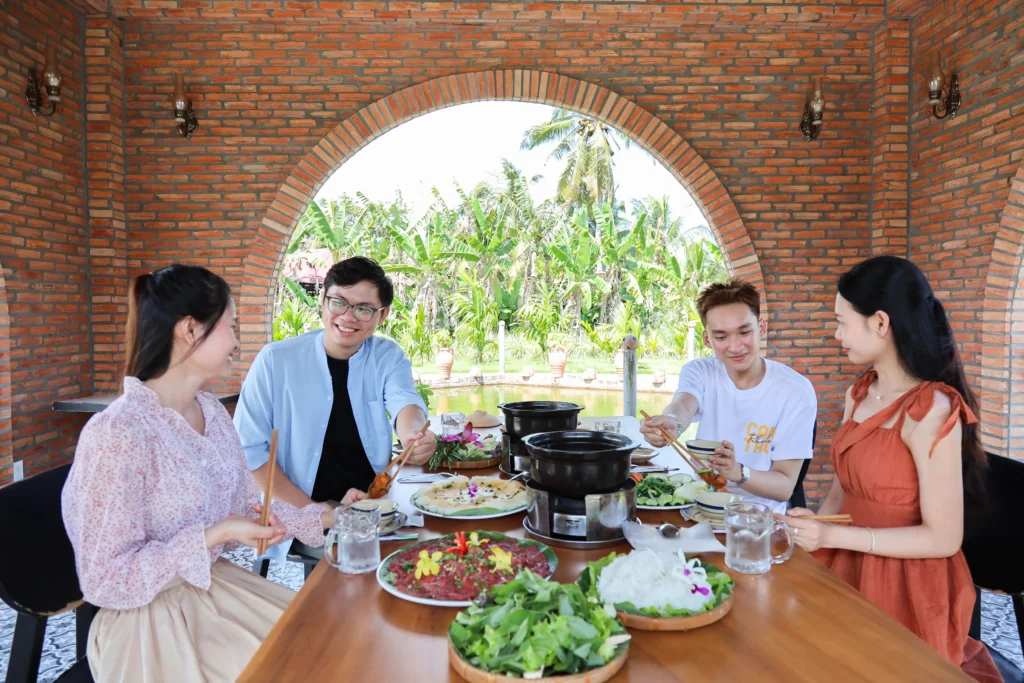 Món ăn tại Somo Farm Cửu Long